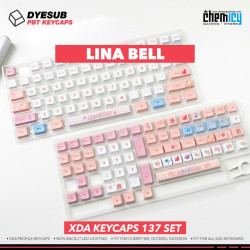Keycaps Lina Bell PBT Dye-subs 137 Set XDA Profile